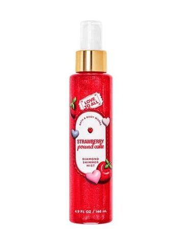 Парфюмированный мист для тела Strawberry Pound Cake с шиммером Bath&Body Works, 146 мл 028010331 фото