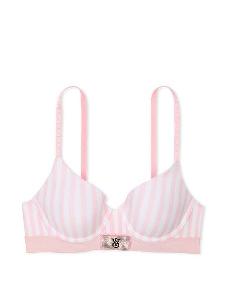 Бюстгальтер розовый Victoria's Secret Shine Patch Lightly Lined Demi Bra l6f-71v-lv5 фото