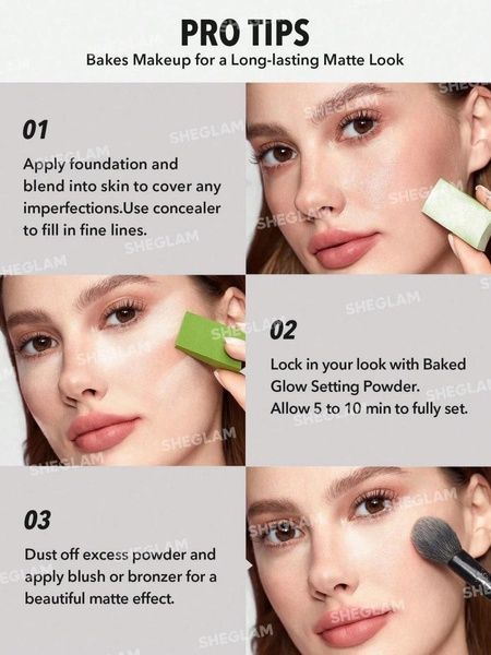 Пудра полупрозрачная Sheglam Baked Glow Setting Powder-Translucent a78-092 фото