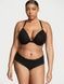Трусики-чики женские хлопковые с кружевом Victoria's Secret Lace-Waist Cotton Cheeky Panty черные 51u-bz2-ya3 фото 3