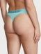 Трусики-стринги женские хлопковые Victoria's Secret Logo Cotton Thong Panty голубые pla-440-gwo фото 3