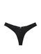 Трусики-стринги женские люксовые Victoria's Secret Strappy Back High-Leg Thong Panty черные vkm-04a-jns фото 3