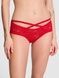 Трусики-чики женские кружевные PINK Victoria's Secret Wink Strappy Cheeky Panty красные ok9-75c-ag1 фото 1