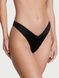 Трусики-стринги женские люксовые Victoria's Secret Strappy Back High-Leg Thong Panty черные vkm-04a-jns фото 2