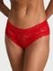 Трусики-чики женские кружевные Victoria's Secret Lace- Cheeky Panty красные 0vm-u9t-yto фото 1