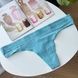 Трусики-стринги женские хлопковые Victoria's Secret Logo Cotton Thong Panty голубые pla-440-gwo фото 2
