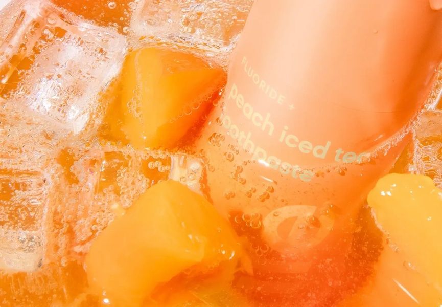 Зубная паста со вкусом холодного персикового чая hismile Peach Iced Tea Toothpaste 60 г 519-62a фото
