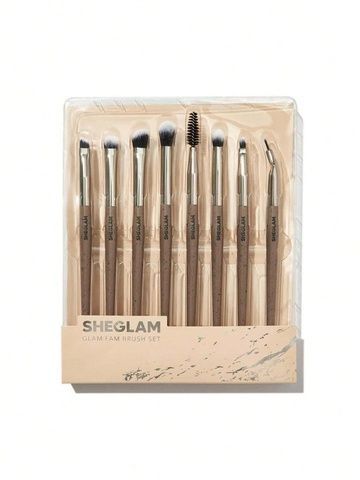 Набор кистей для макияжа Sheglam Glam Fam Brush Set Coffee Brown 428-731 фото