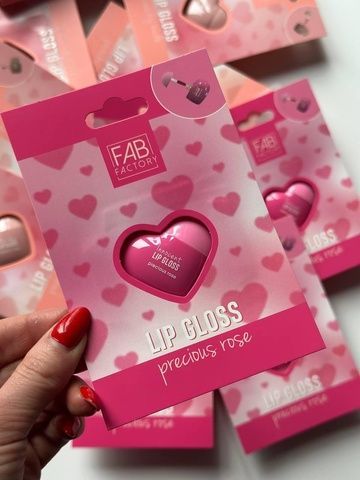 Блеск для губ в виде сердца FAB Factory Precious Rose a18-28i фото