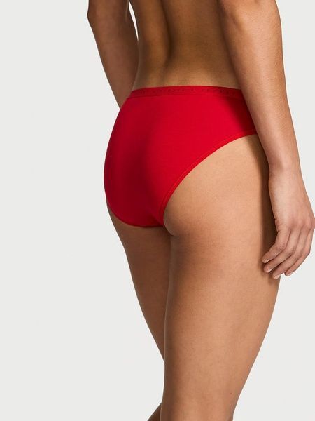 Трусики-бикини женские хлопковые Victoria's Secret Stretch Cotton Bikini Panty красные 2cz-wwd-paw фото