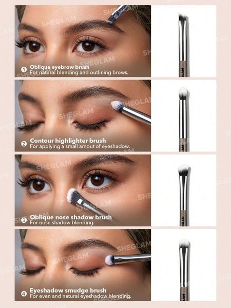 Набор кистей для макияжа Sheglam Glam Fam Brush Set Coffee Brown 428-731 фото