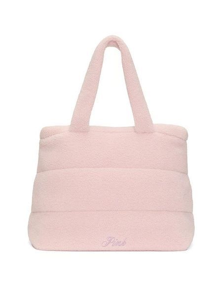Сумка рожева PINK Victoria's Secret Cozy Plush Tote 27160240 фото