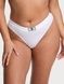 Трусики-стринги жіночі бавовняні з логотипом Victoria's Secret Logo Cotton Shine Patch Thong Panty білі f1g-2pp-m59 фото 1