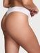 Трусики-стринги жіночі бавовняні з логотипом Victoria's Secret Logo Cotton Shine Patch Thong Panty білі f1g-2pp-m59 фото 2