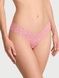 Трусики-стрінги жіночі мереживні Victoria's Secret Lacie Rose Valentine Thong Panty пудрові 3bn-39j-nfv фото 3