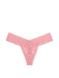 Трусики-стрінги жіночі мереживні Victoria's Secret Lacie Rose Valentine Thong Panty пудрові 3bn-39j-nfv фото 4