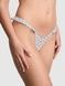 Трусики-стринги кружевные женские с рюшами Victoria's Secret PINK Wink Flutter Thong Panty серые  erw-ibb-0jt фото 2
