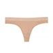 Трусики-стринги женские хлопковые Victoria's Secret Logo Cotton Thong Panty бежевые 2dt-a0p-l34 фото 2