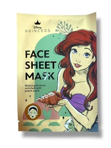 Маска для лица Disney princess Face sheet mask Ariel 328-b7i фото