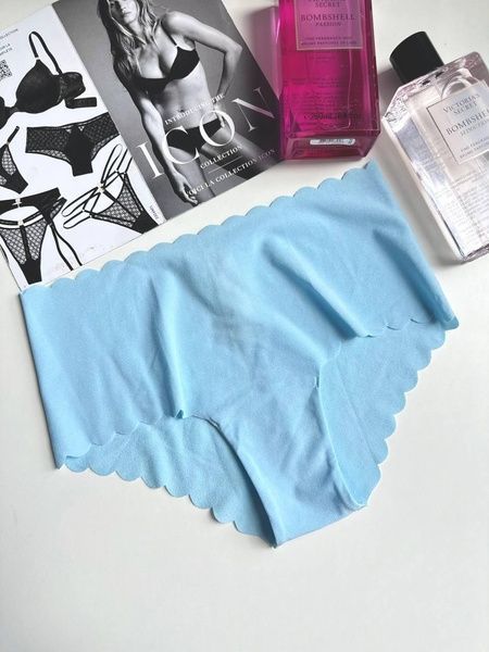 Трусики-чики женские бесшовные Victoria's Secret No-Show Cheeky Panty голубые a02-dt9-61s фото
