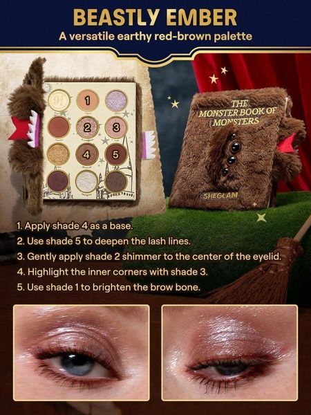 Палетка тіней Sheglam Harry Potter Monster Book Of Monsters Palette 8a2-c57 фото