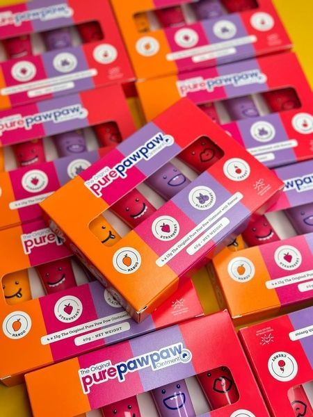 Набор Pure Paw Paw &ndash; восстанавливающие бальзамы для губ со вкусом (4 шт по 15г) 947-947 фото