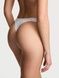 Трусики-стринги женские хлопковые Victoria's Secret Stretch Cotton High-Leg Scoop Thong Panty белые  c17-grp-xln фото 2