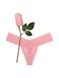 Трусики-стринги женские кружевные Victoria's Secret Lacie Rose Valentine Thong Panty пудровые skh-99o-o5t фото 1