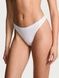 Трусики-стринги женские хлопковые Victoria's Secret Stretch Cotton High-Leg Scoop Thong Panty белые  c17-grp-xln фото 1