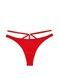 Трусики-стринги женские люксовые Victoria's Secret So Obsessed Strappy Thong Panty красные lzo-k25-hf5 фото 4
