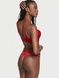 Трусики-стринги женские люксовые Victoria's Secret So Obsessed Strappy Thong Panty красные lzo-k25-hf5 фото 5