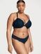 Трусики-стрінги жіночі мереживні Victoria's Secret Lace-Up Lace Thong Panty темно-сині rzv-am7-ci5 фото 3