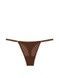 Трусики-стринги женские люксовые кружевные Victoria's Secret Icon Lace Adjustable Thong Panty коричневые siz-o41-mtx фото 5
