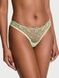 Трусики-стринги женские кружевные Victoria's Secret Eyelet Mesh Thong Panty зеленые pay-vze-4l8 фото 1