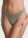 Трусики-стрінги жіночі бавовняні Victoria's Secret Stretch Cotton High-Leg Scoop Thong Panty коричневі o5c-hia-fus фото 1