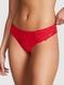 Трусики-стринги женские бесшовные PINK Victoria's Secret No-Show Thong Panty красные 1b0-oyf-8hq фото 1