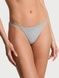 Трусики-стрінги бавовняні Victoria's Secret Stretch Cotton V-String Panty сірі e7q-exo-c40 фото