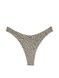 Трусики-стрінги жіночі бавовняні Victoria's Secret Stretch Cotton High-Leg Scoop Thong Panty коричневі o5c-hia-fus фото 2