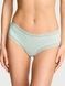 Трусики-чики женские кружевные Victoria's Secret Cotton Lace-Trim Cheeky Panty голубые  dxf-8pp-9ld фото 2