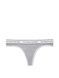 Трусики-стринги жіночі бавовняні Victoria's Secret Logo Cotton Thong Panty сірі  rca-t7m-ney фото 3