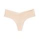 Трусики-стринги женские бесшовные Victoria's Secret No-Show Thong Panty светло-бежевые v1e-g5k-t3q фото 1