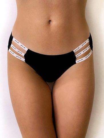 Трусики-чики женские хлопковые PINK Victoria's Secret черные th4-ct9-72j фото