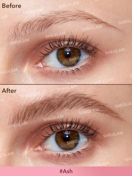 Маркер-помадка для брів Sheglam Brow-Fection Angled Brush & Dip Ash 1.2 мл 952-225 фото