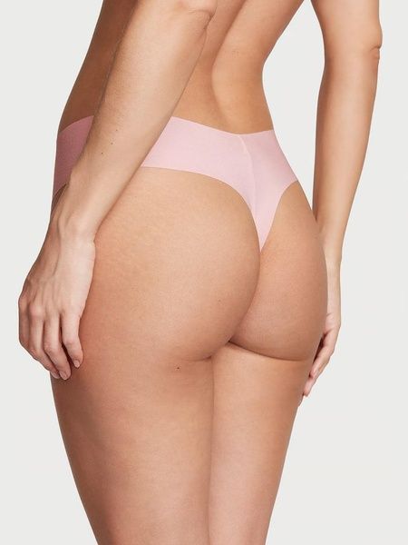 Трусики-стрінги жіночі безшовні Victoria's Secret No-Show Thong Panty рожеві 0qt-5gy-bhz фото