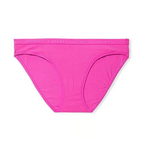 Трусики-бикини женские Victoria's Secret Stretch Cotton Bikini Panty малиновые L, Трусики-бикини ys5-19x-4ii фото
