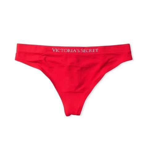 Трусики-стринги женские с микрофибры Victoria's Secret Seamless Thong Panty красные S, Трусики-стринги hio-c11-92q фото