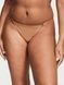 Трусики-стринги женские люксовые кружевные Victoria's Secret Icon Lace Adjustable Thong Panty бежевые ywo-n93-anw фото 4