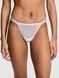 Трусики-стрінги жіночі Victoria's Secret PINK Wink Strappy V-String Thong Panty білі t43-cs6-dra фото 1