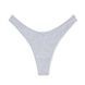 Трусики-стринги женские хлопковые Victoria's Secret Stretch Cotton High-Leg Scoop Thong Panty серые rw6-xdj-klx фото 1