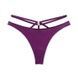 Трусики-стринги женские люксовые Victoria's Secret So Obsessed Strappy Thong Panty фиолетовые jck-095-gur фото 2